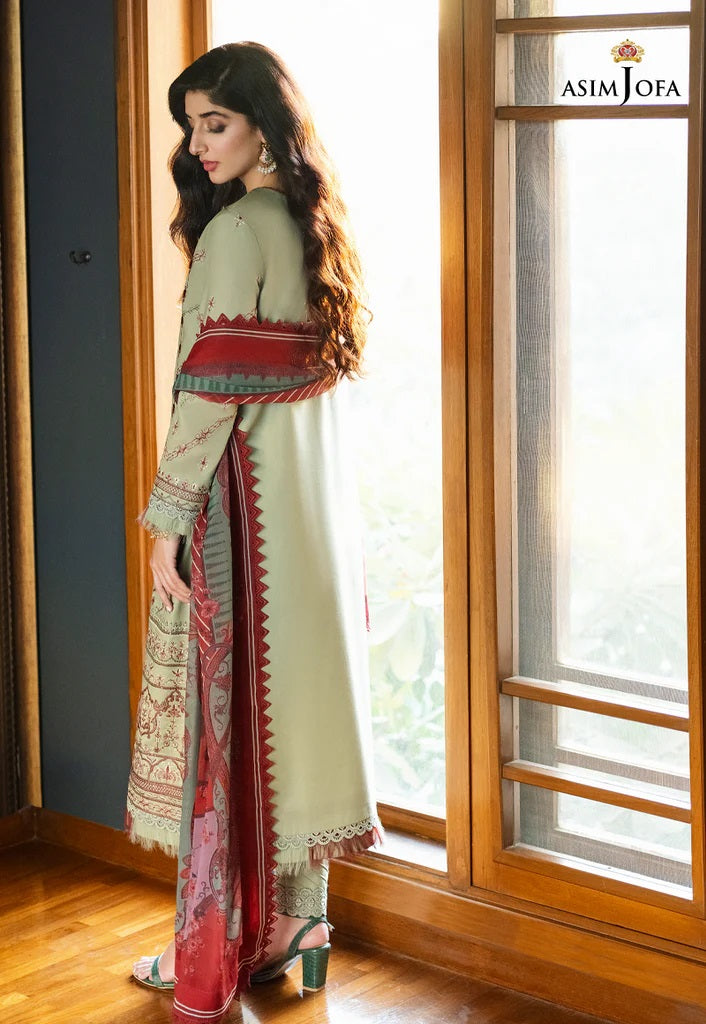 Rania by Asim Jofa Embroidered Lawn Suits Unstitched 2 Piece AJRP-33