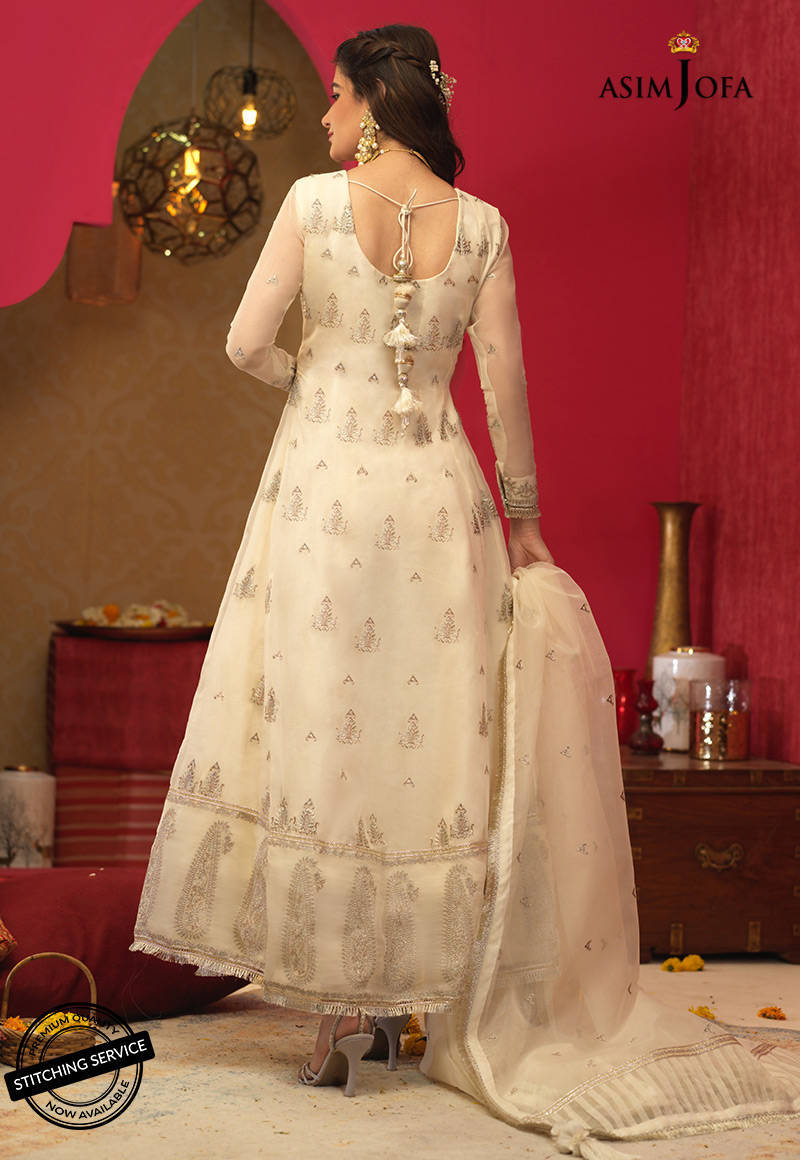 Asim Jofa Festive Organza Unstitched 3 Piece Suit - AJFC 36