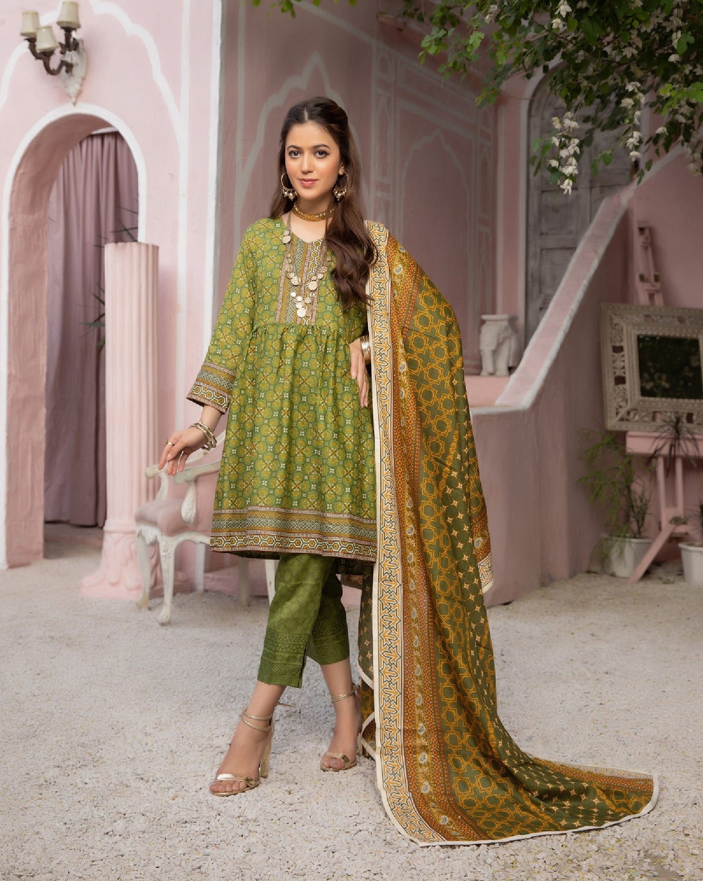 Orchid Digital Printed Lawn Unstitched 3 Piece Suit - 03 by Regalia Textile