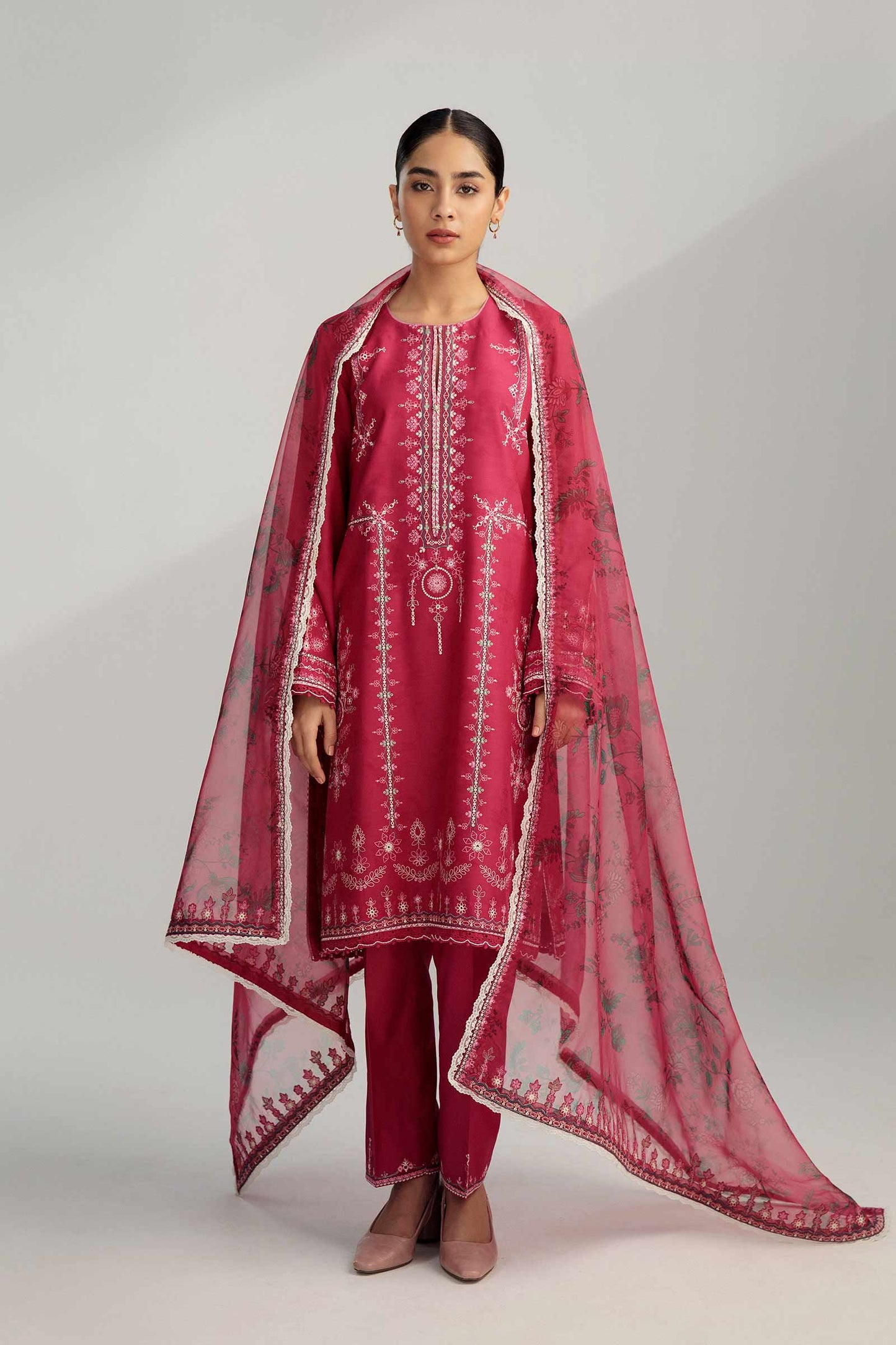Coco by Zara Shahjahan Embroidered Lawn Suits Unstitched 3 Piece Z23-3b
