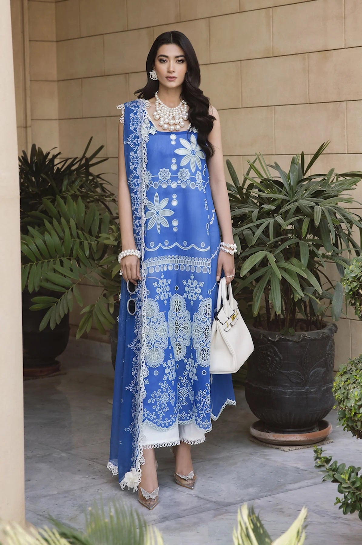 Sable Vogue Embroidered Lawn Suits Unstitched 3 Piece SL-03-23-V1 NEBULA - Luxury Collection