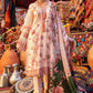 Mushq Hemline Embroidered Linen 3 Piece Unstitched Dress with Shawl - 03 Rose Dust