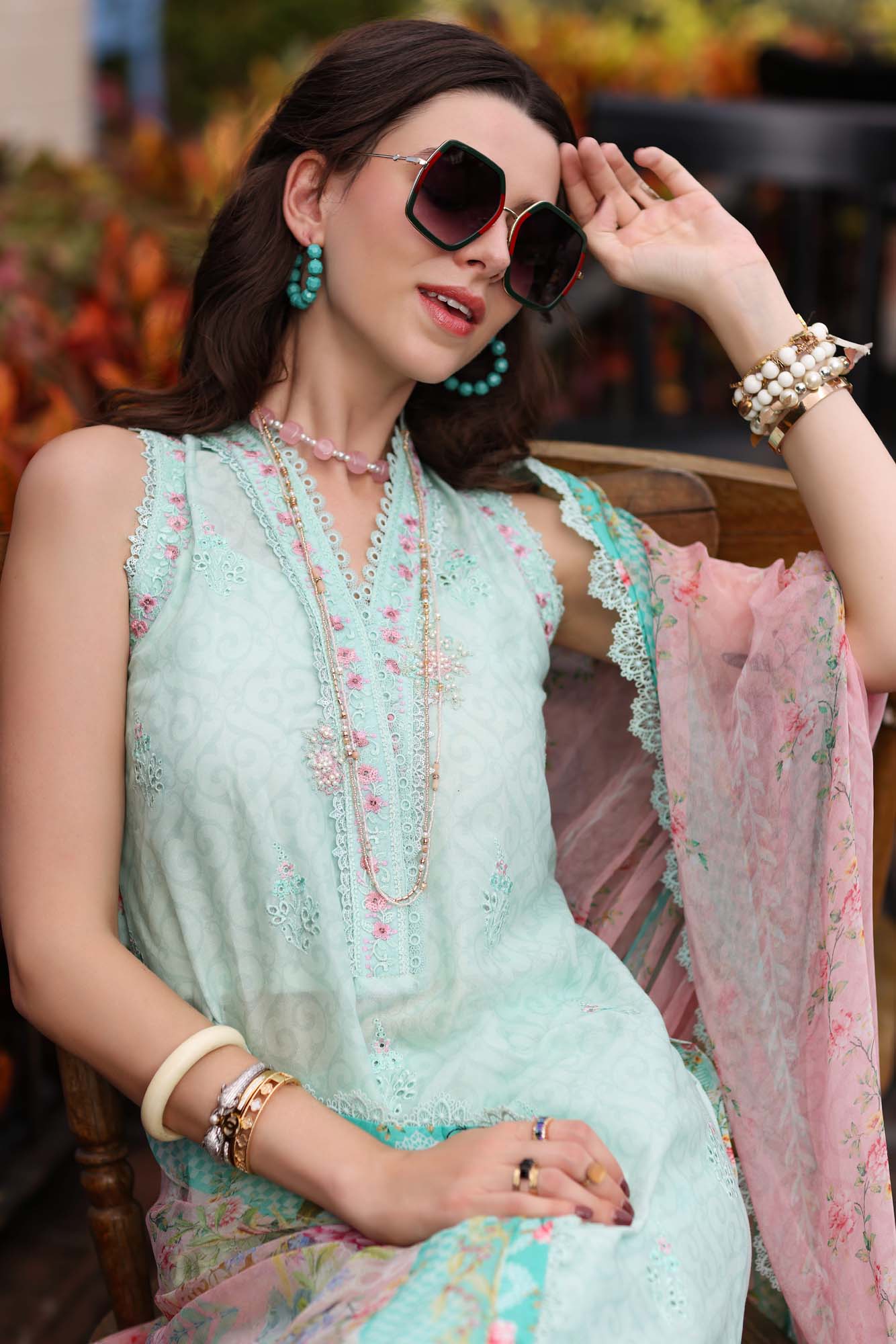 Noor by Saadia Asad Embroidered Lawn Suits Unstitched 3 Piece D-3A
