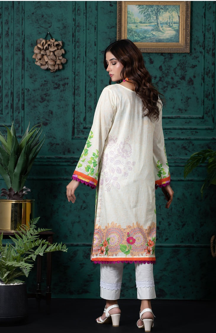Regalia Digital Printed Cotton Kurti 1 Piece Unstitched RKV1-3