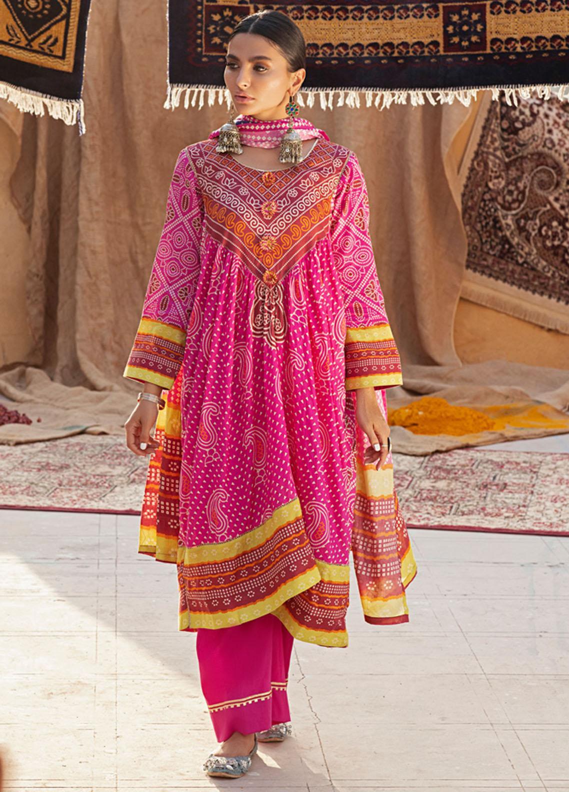 Monsoon by Al Zohaib Printed Lawn Suits Unstitched 3 Piece - 3B - Summer Collection