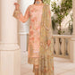 Chevron Embroidered Chiffon Suits by Ramsha Unstitched 3-Piece A-402