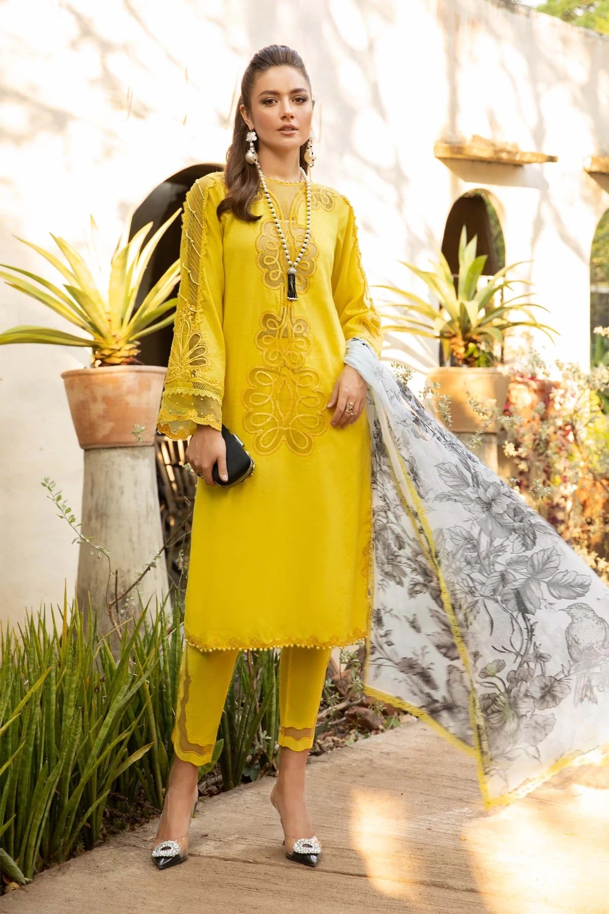 M.Prints By Maria B Embroidered Lawn Suits Unstitched 3 Piece MPT-1704-A