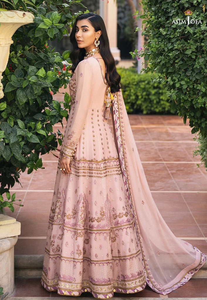 Mehr o Mah by Asim Jofa Festive Embroidered 3pc Unstitched Suit AJM-04