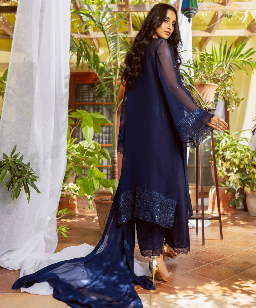 Naushad Imdad Embroidered Chiffon Suits Unstitched 3 Piece - NIC-04 Zareen