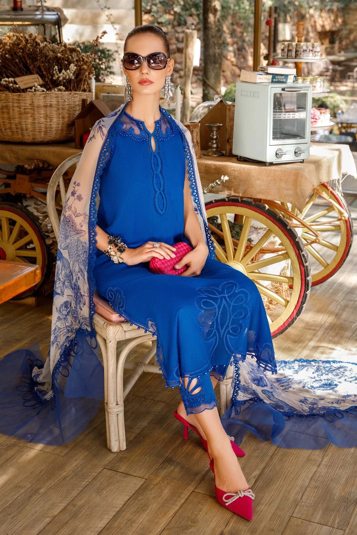 M.Prints By Maria B Embroidered Lawn Suits Unstitched 3 Piece MPT-1704-B