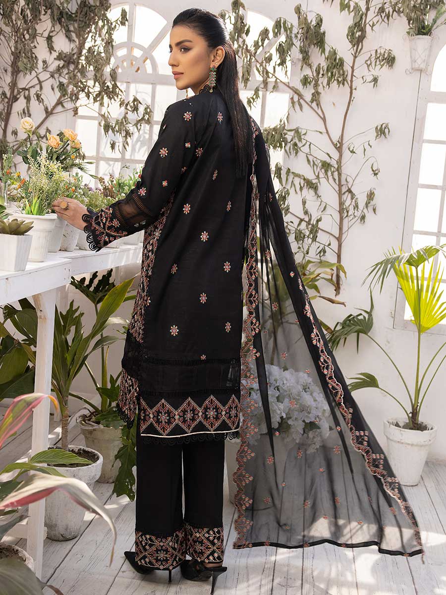 Majestic Embroidered Lawn Dress Unstitched 3pc D-04