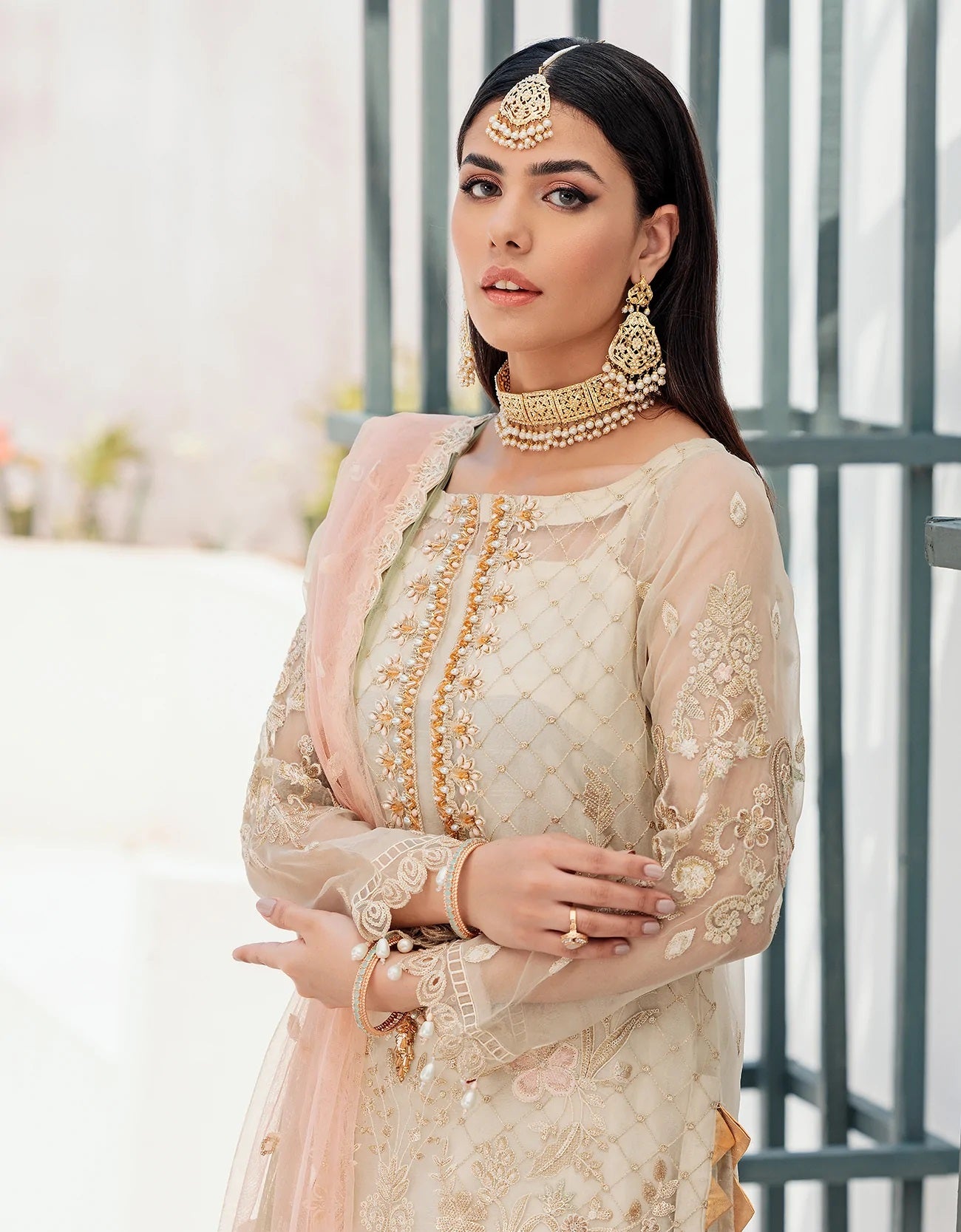 Nafasat By Emaan Adeel Embroidered Organza Suits Unstitched 3 Piece NF-04