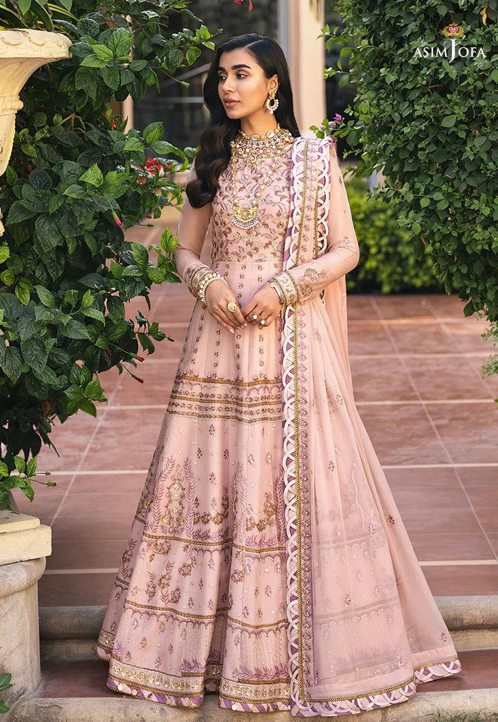 Mehr o Mah by Asim Jofa Festive Embroidered 3pc Unstitched Suit AJM-04