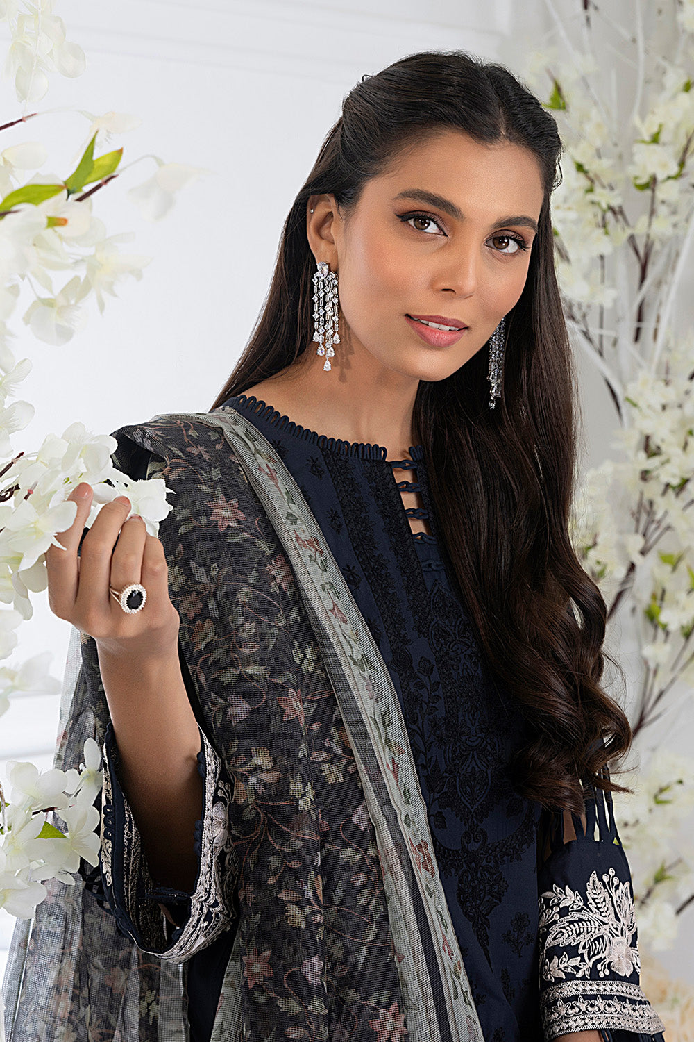 Azure Embroidered Lawn Suits Unstitched 3 Piece AZFL 51 Honeywort