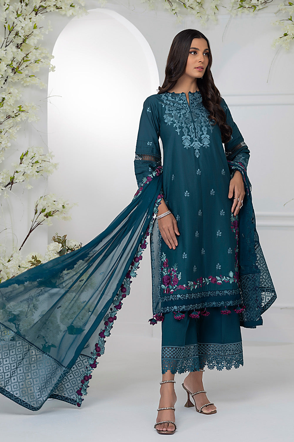 Azure Embroidered Lawn Suits Unstitched 3 Piece AZFL 54 Moonlight