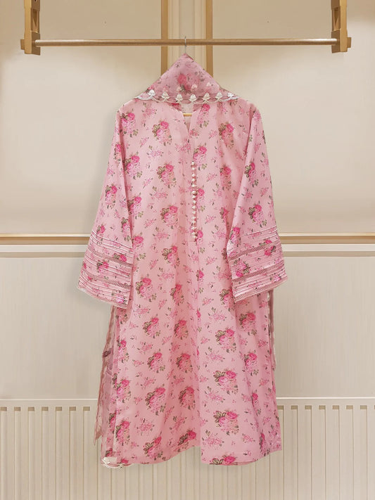 Agha Noor 3pc Pure Cotton Net Stitched Shirt with Pant HD-165610