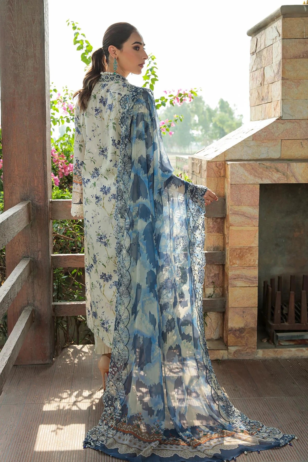Gardenia By Nureh Embroidered Lawn Suits Unstitched 3 Piece NS-57 - Summer Collection