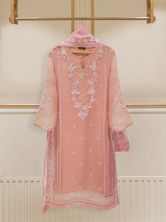 Agha Noor 2pc Pure Organza Stitched Shirt with Dupatta HD-885601