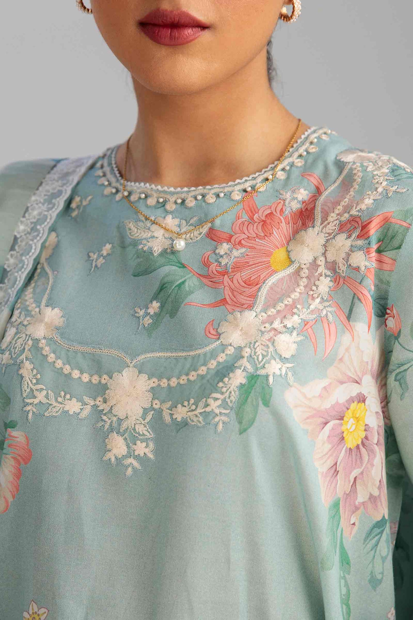 Coco by Zara Shahjahan Embroidered Lawn Suits Unstitched 3 Piece Z23-5b