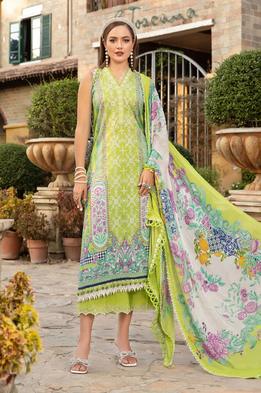 M.Prints By Maria B Embroidered Lawn Suits Unstitched 3 Piece MPT-1705-A