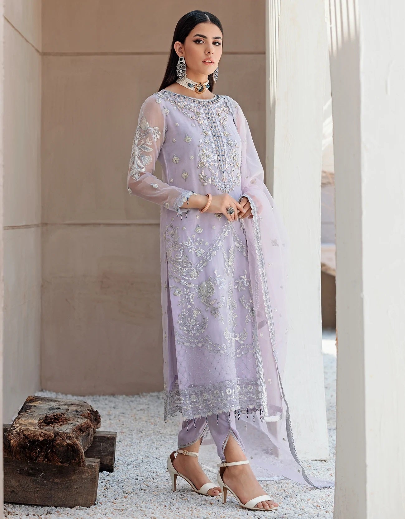 Nafasat By Emaan Adeel Embroidered Organza Suits Unstitched 3 Piece NF-05