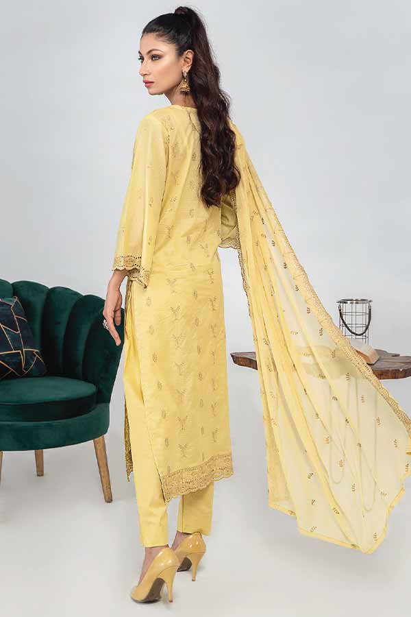 Breeze by Aalaya Embroidered Chikankari Lawn 3 piece Unstitched Dress - D05
