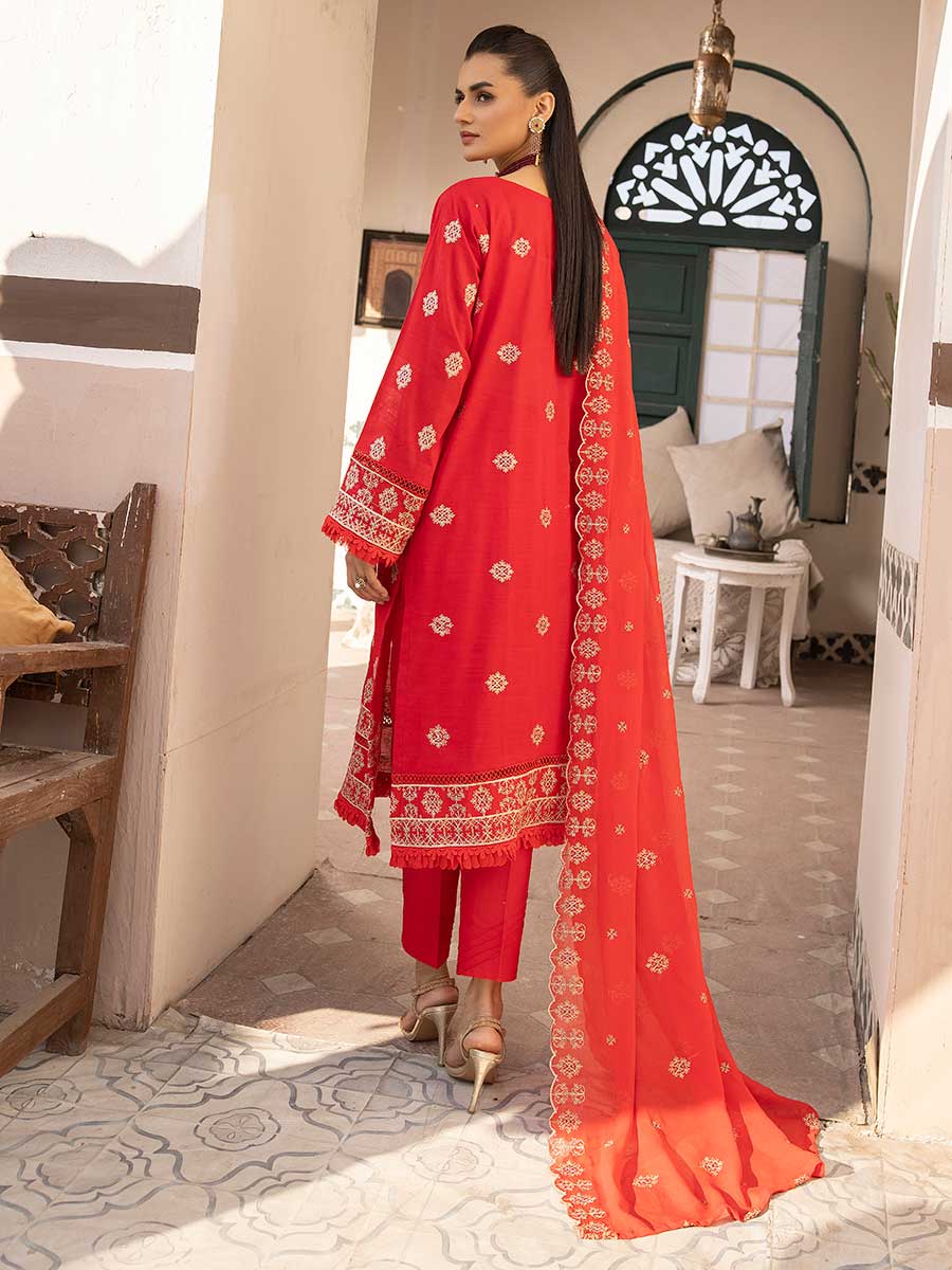 Majestic Embroidered Lawn Dress Unstitched 3pc D-05