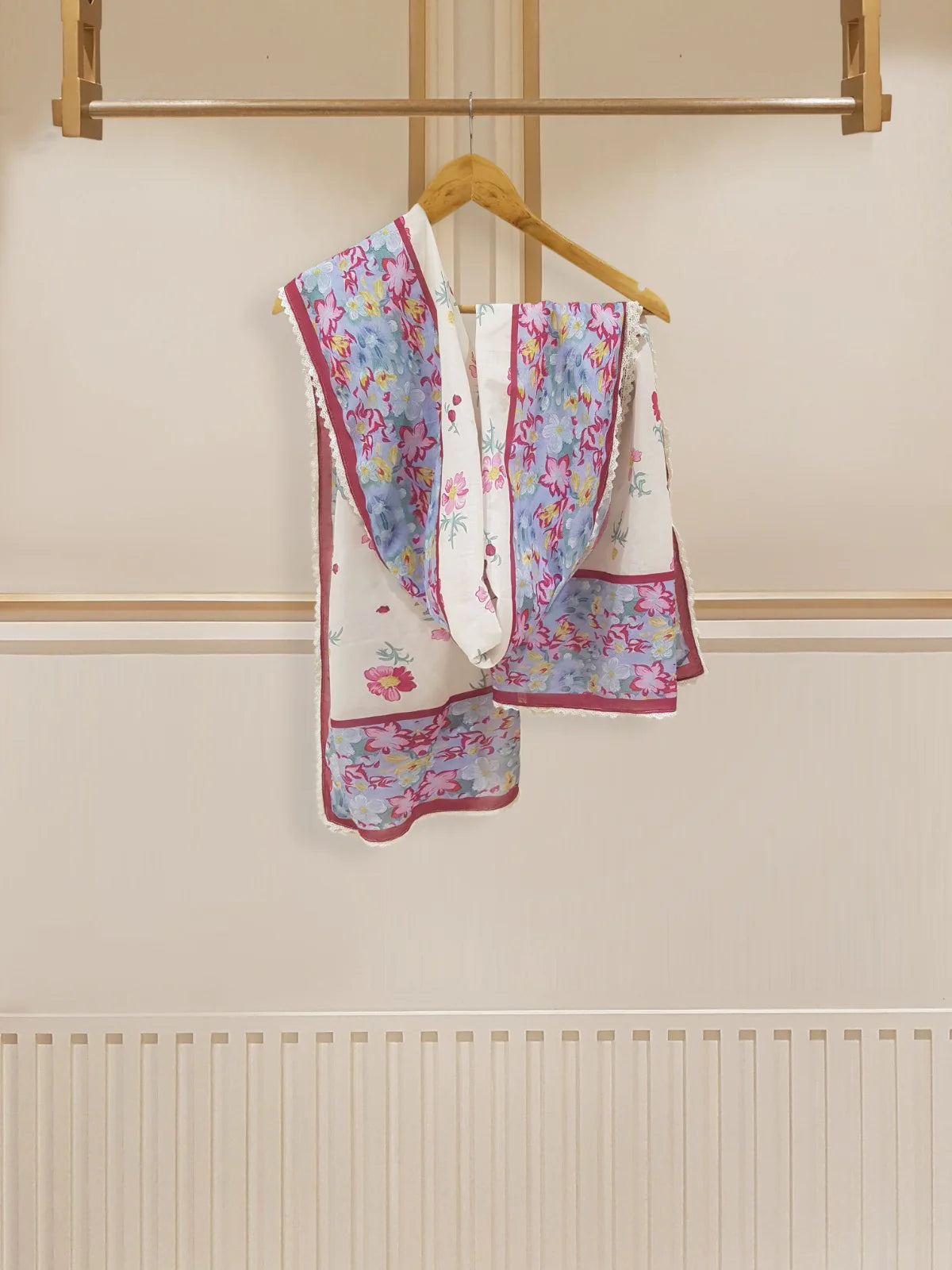 Agha Noor 2pc Embroidered Lawn Stitched Shirt with Lawn Dupatta HD-176601