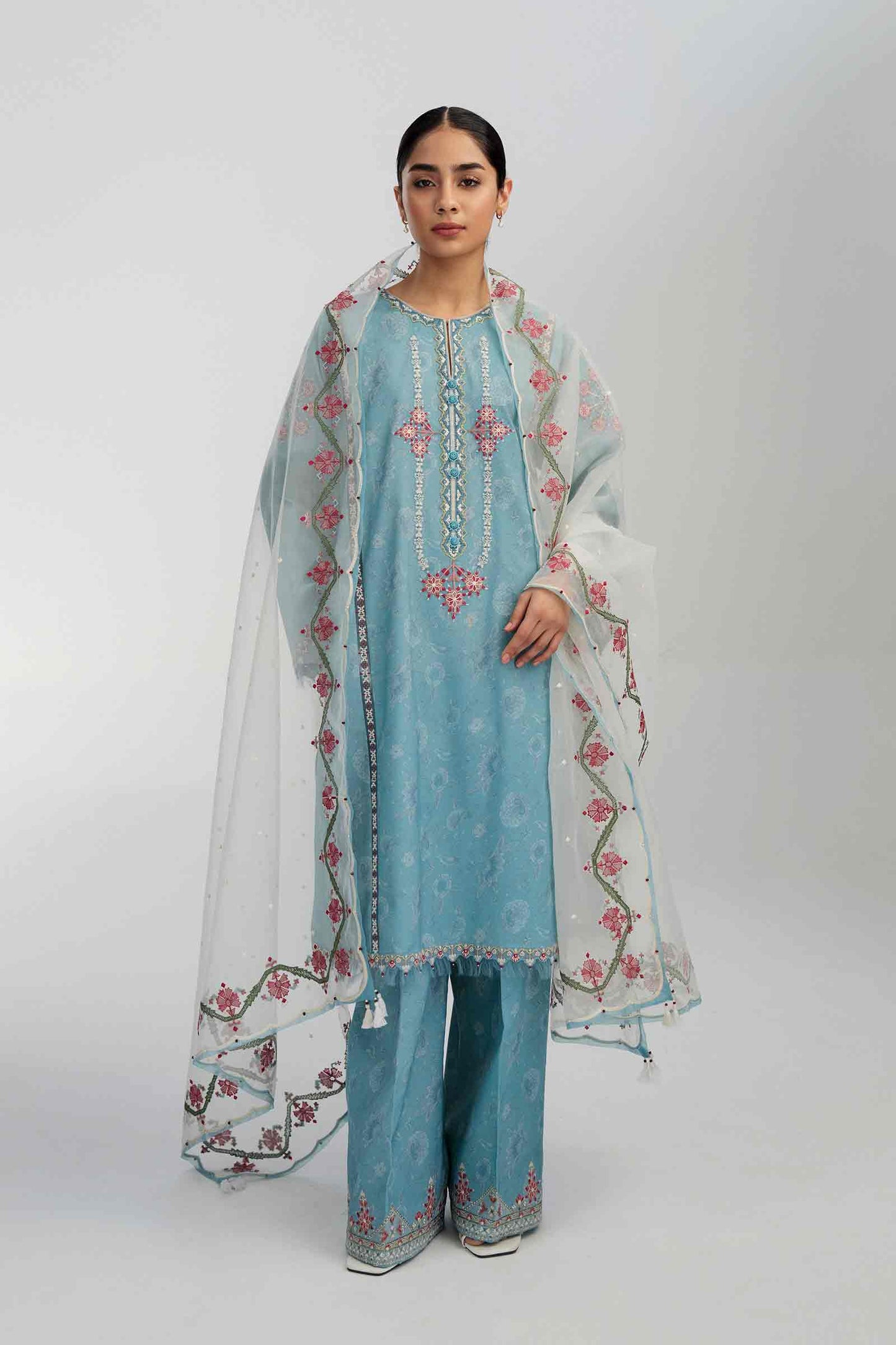 Coco by Zara Shahjahan Embroidered Lawn Suits Unstitched 3 Piece Z23-6b