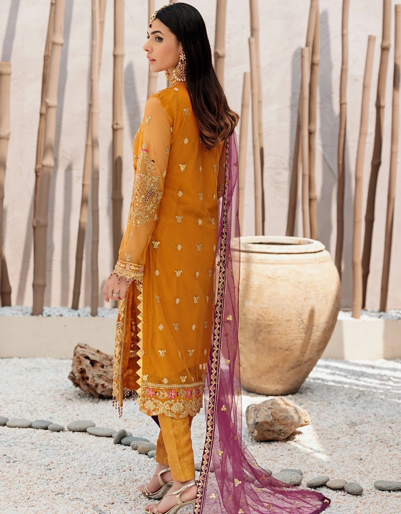 Nafasat By Emaan Adeel Embroidered Net Suits Unstitched 3 Piece NF-06