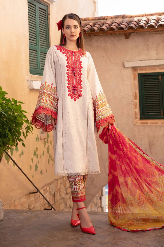 M.Prints By Maria B Embroidered Lawn Suits Unstitched 3 Piece MPT-1706-A