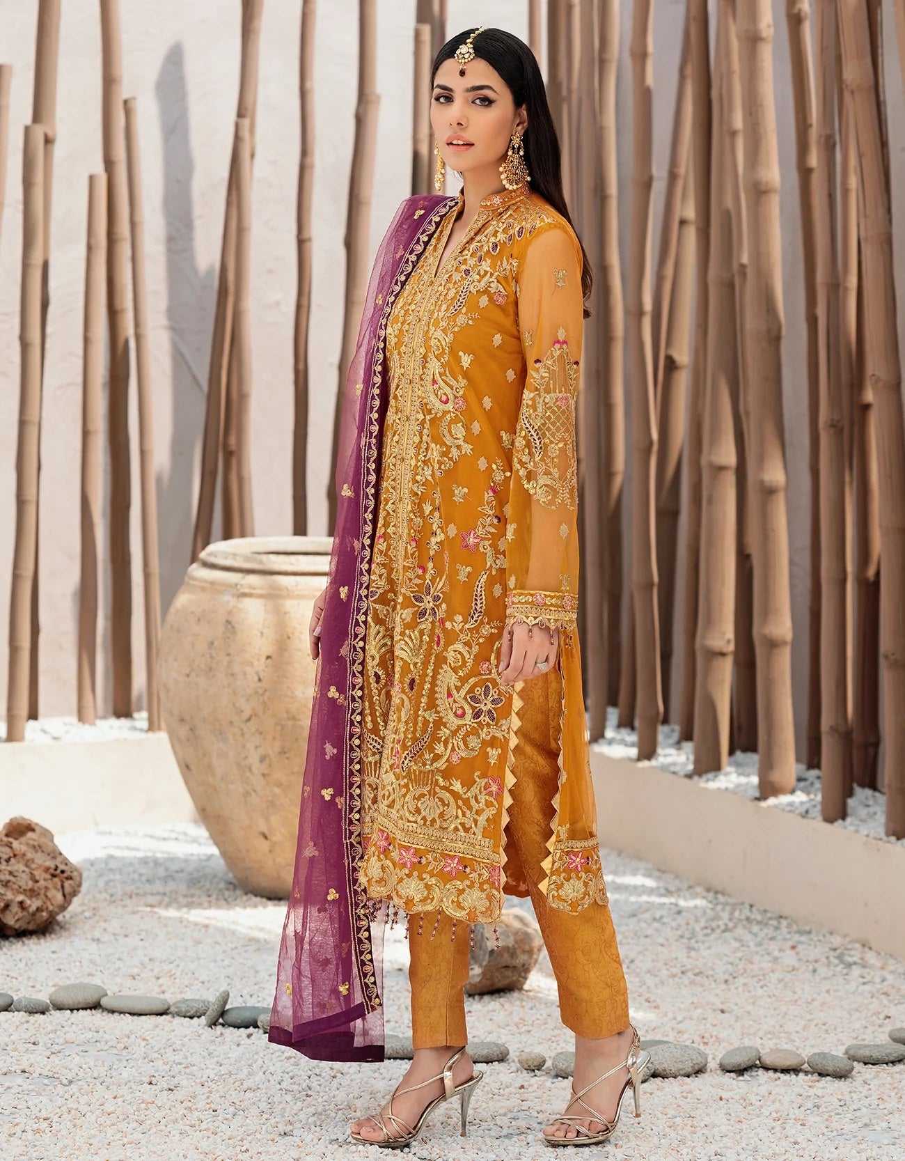 Nafasat By Emaan Adeel Embroidered Net Suits Unstitched 3 Piece NF-06