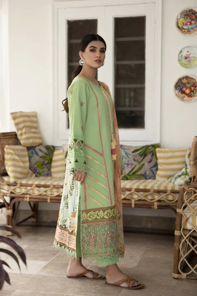 Afsaneh By Aabyaan Embroidered Lawn Suits Unstitched 3 Piece AL-06 Nazeer