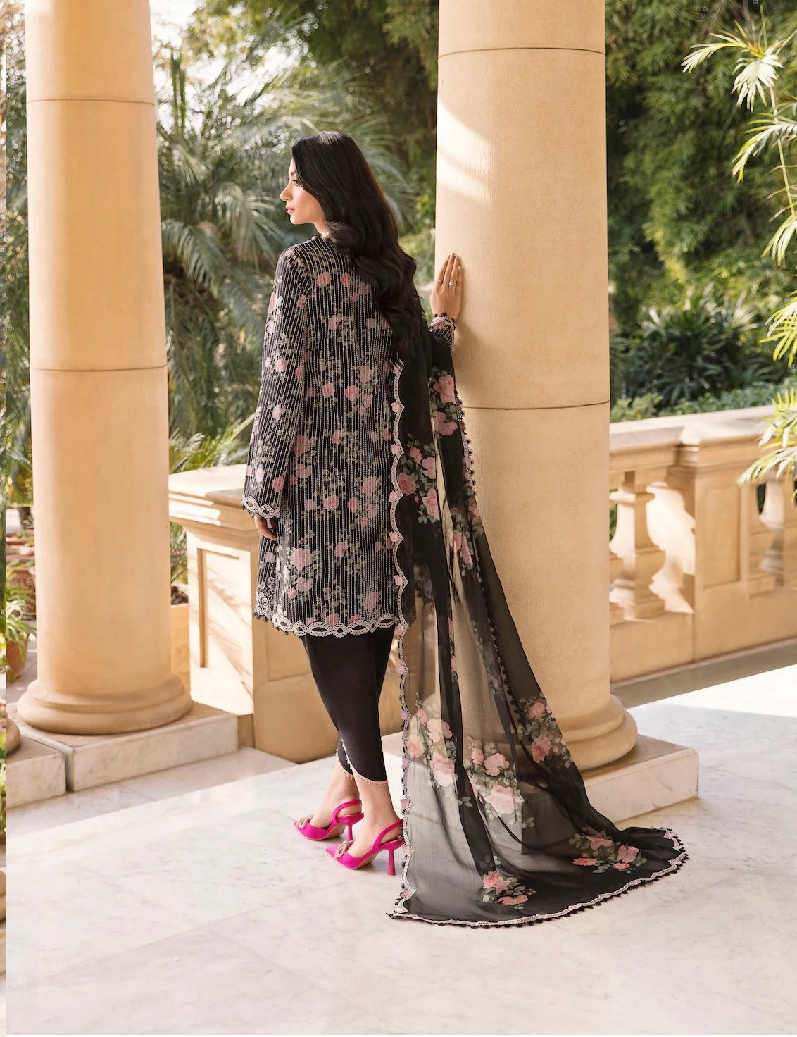 Sable Vogue Embroidered Lawn Suits Unstitched 3 Piece SL-06-23-V1 ZYRAH - Luxury Collection