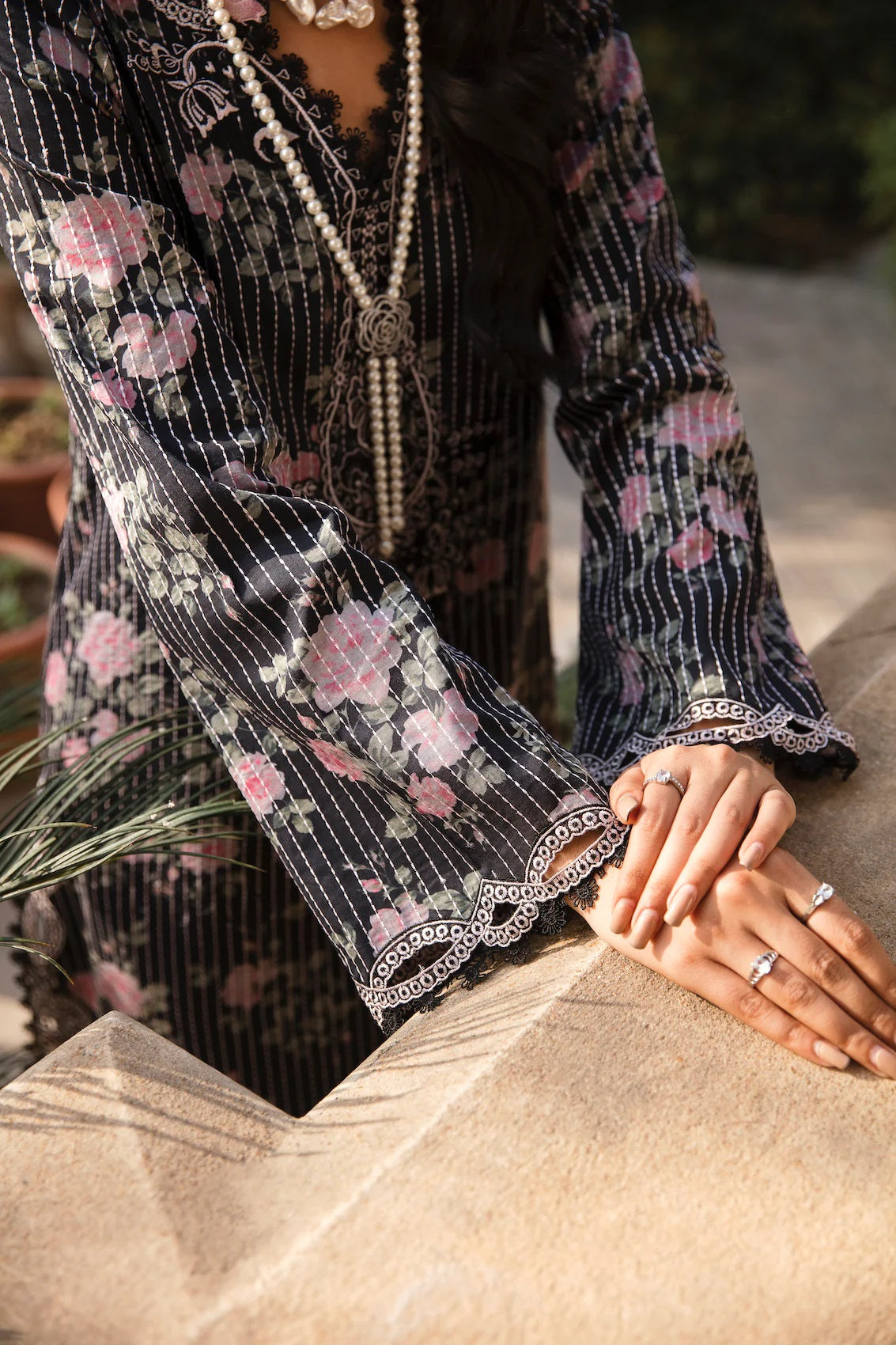 Sable Vogue Embroidered Lawn Suits Unstitched 3 Piece SL-06-23-V1 ZYRAH - Luxury Collection