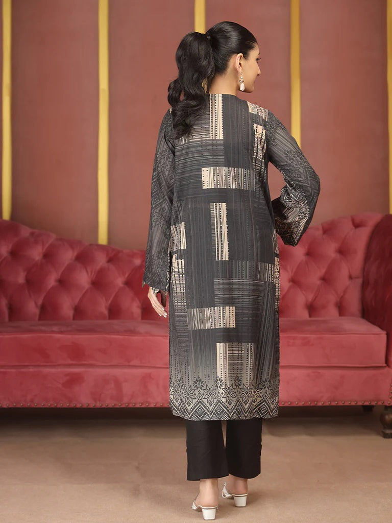 Salitex Digital Printed Lawn Kurti 1 Piece Unstitched - UK-72