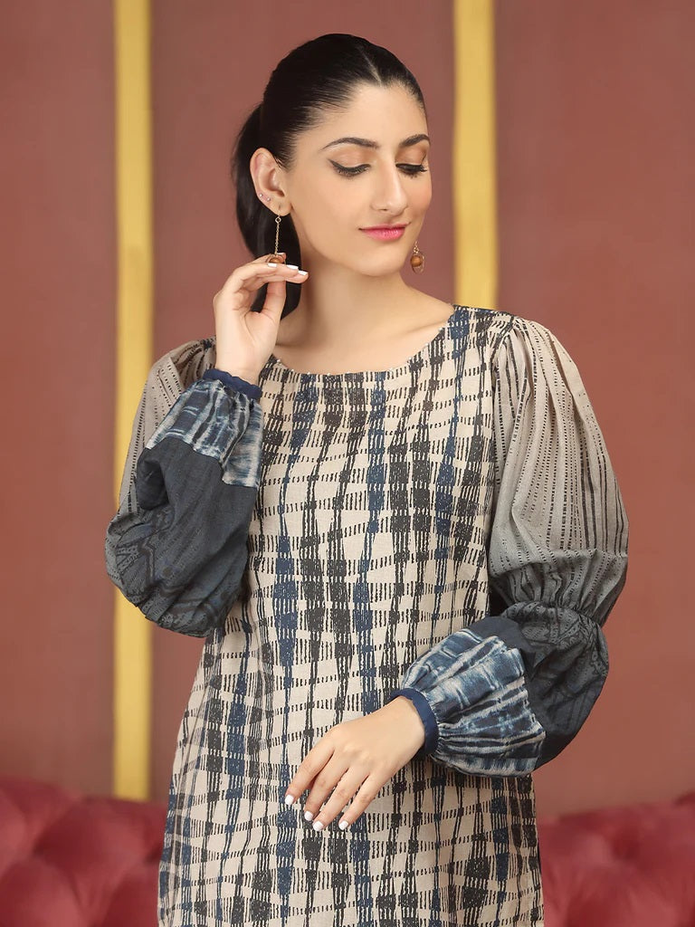 Salitex Digital Printed Lawn Kurti 1 Piece Unstitched - UK-77
