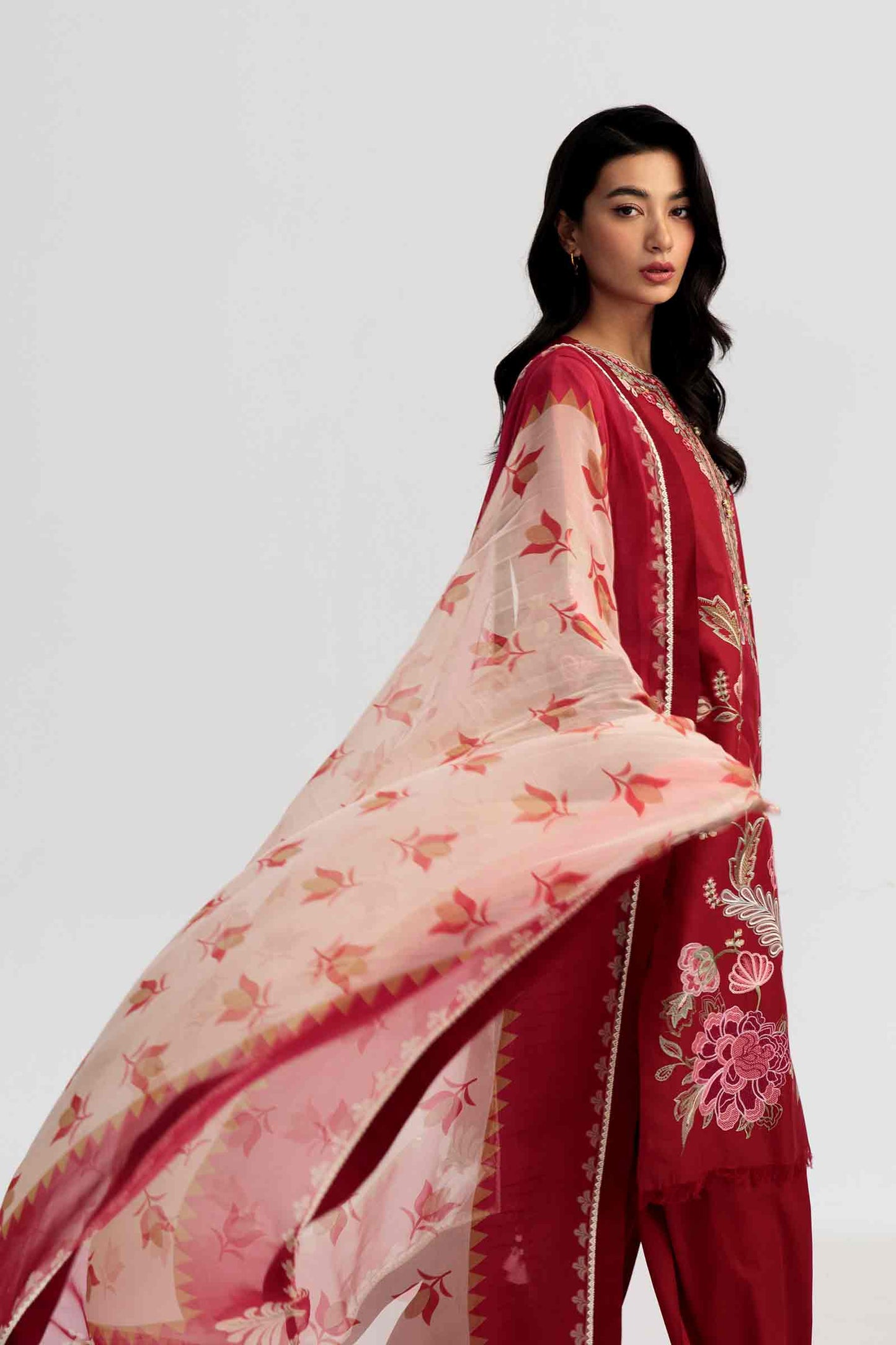 Coco by Zara Shahjahan Embroidered Lawn Suits Unstitched 3 Piece Z23-7b