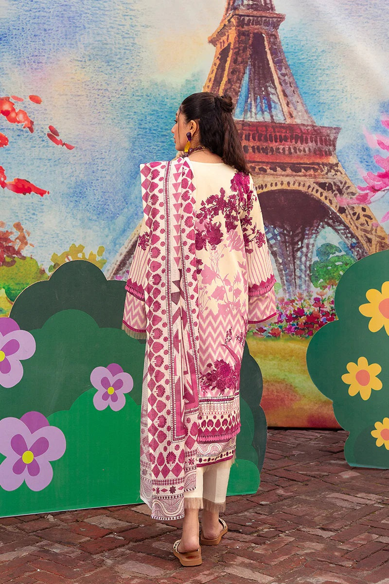 Lifestyle By Rang Rasiya Embroidered Lawn Suits Unstitched 3 Piece RR22PL - D7 Garnet