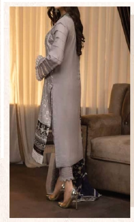 Pairahan Embroidered Chikankari Lawn Suits Unstitched 3 Piece D-07