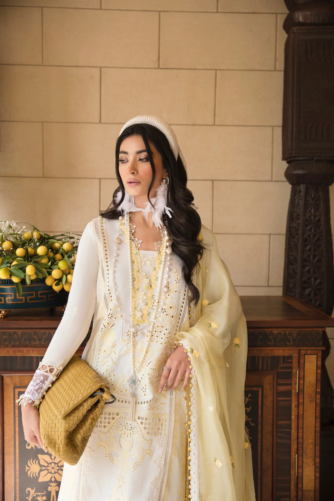 Sable Vogue Embroidered Lawn Suits Unstitched 3 Piece SL-07-23-V1 BELA - Luxury Collection