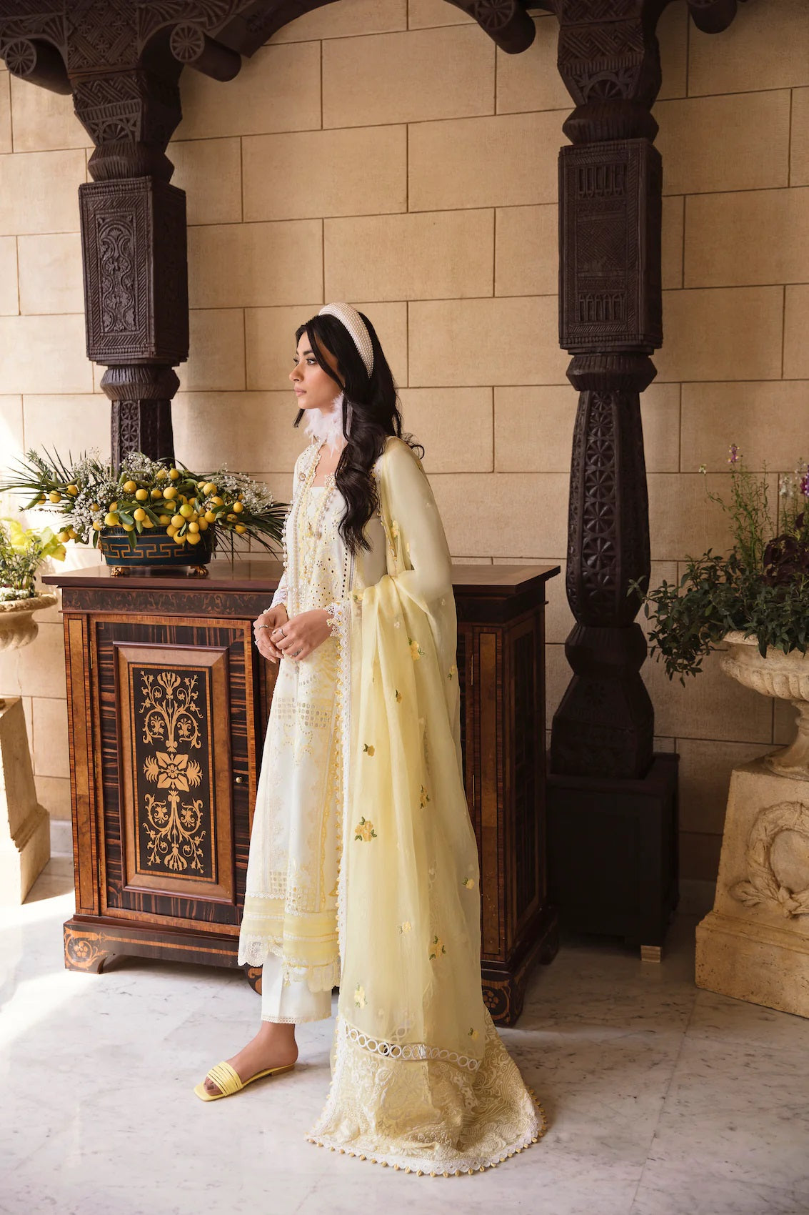 Sable Vogue Embroidered Lawn Suits Unstitched 3 Piece SL-07-23-V1 BELA - Luxury Collection