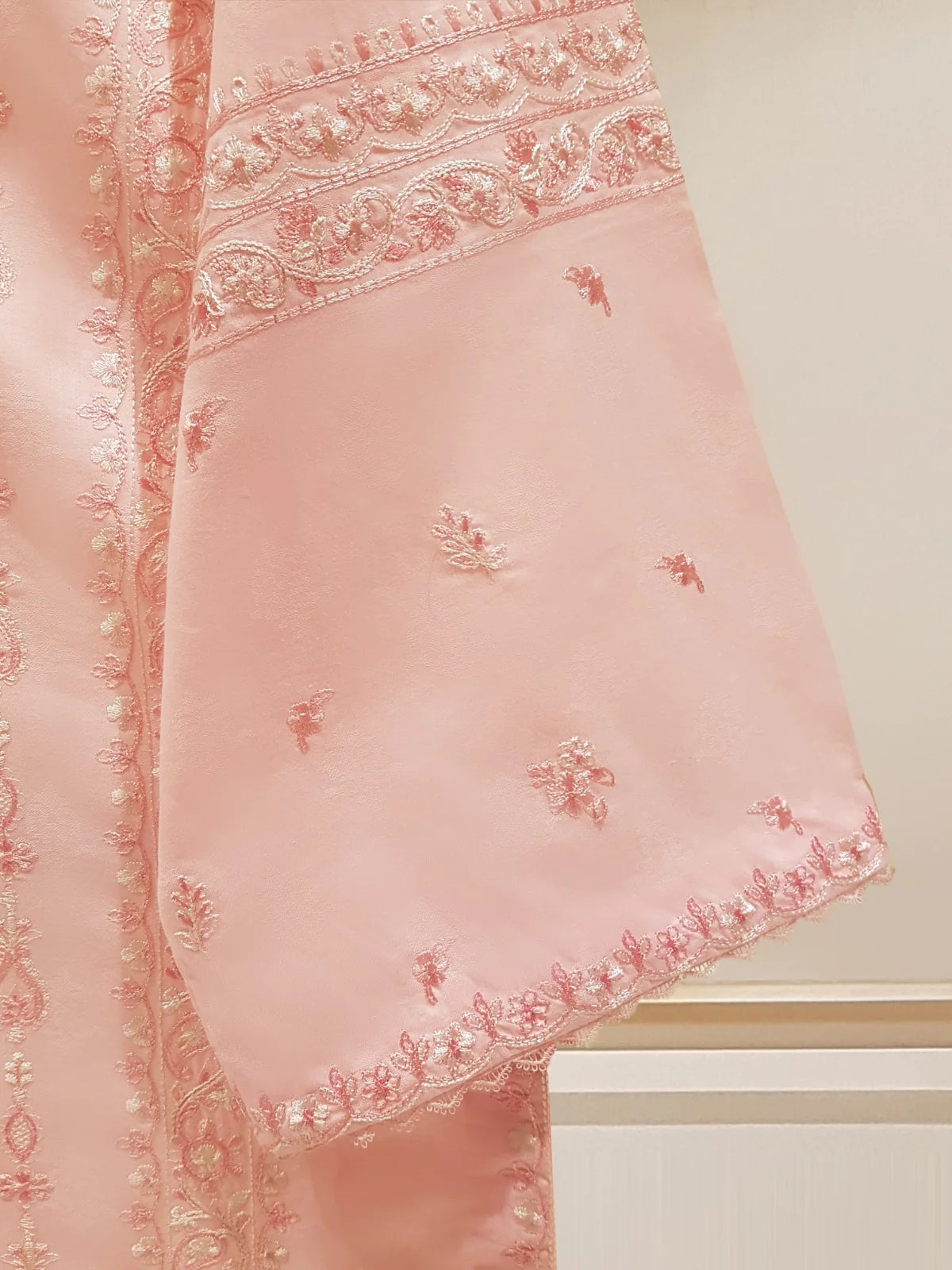 Pure Embroidered Jacquard Lawn 2pc Stitched Shirt and Pant HD508601