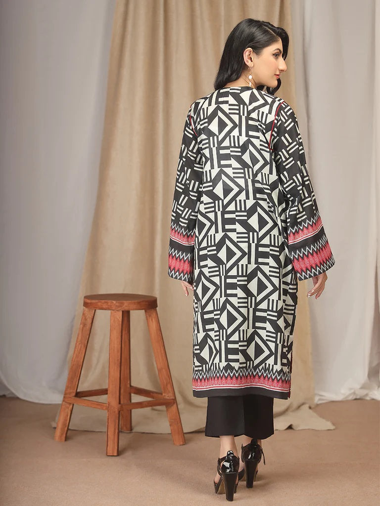 Salitex Digital Printed Lawn Kurti 1 Piece Unstitched - UK-87
