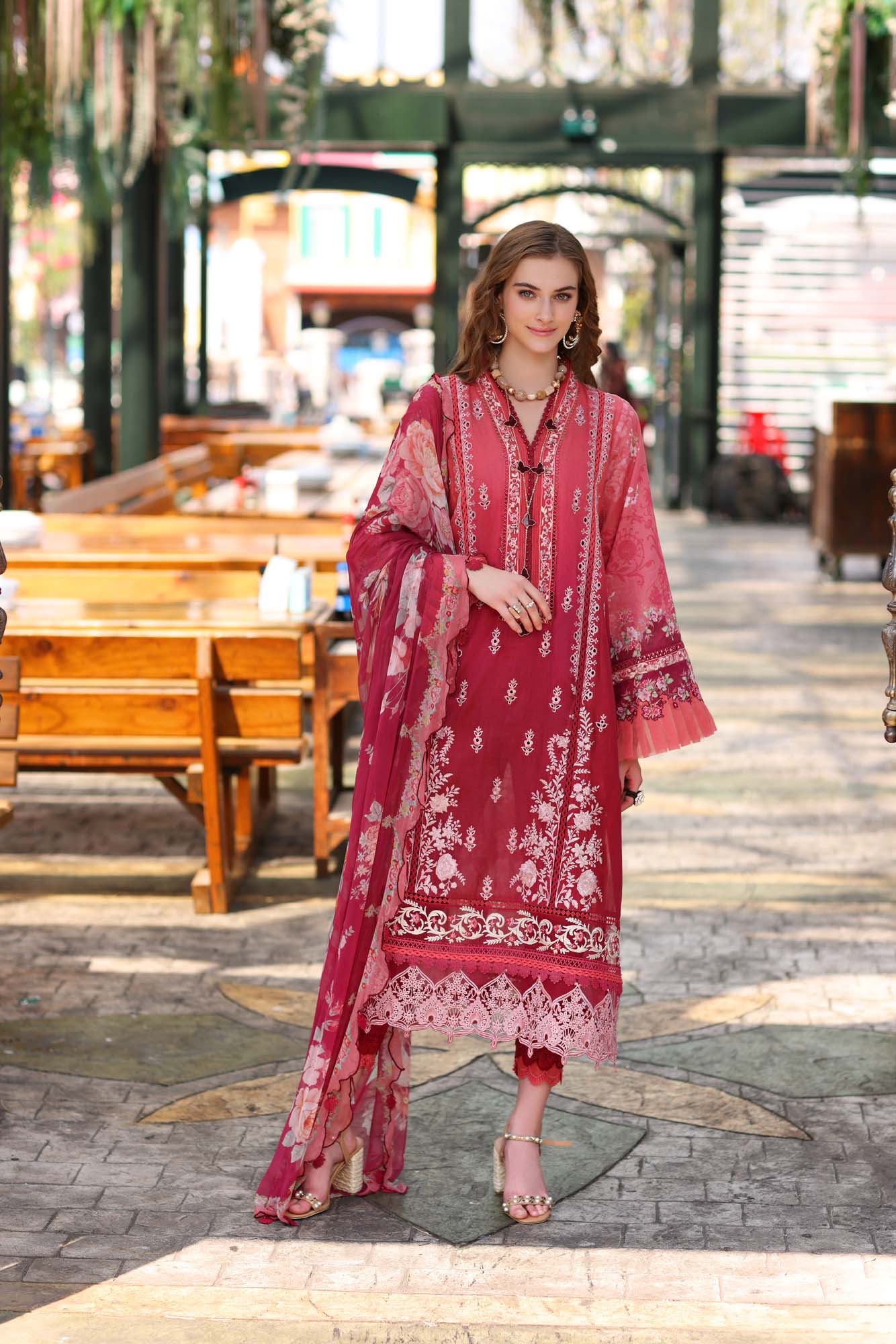 Noor by Saadia Asad Embroidered Lawn Suits Unstitched 3 Piece D-8A