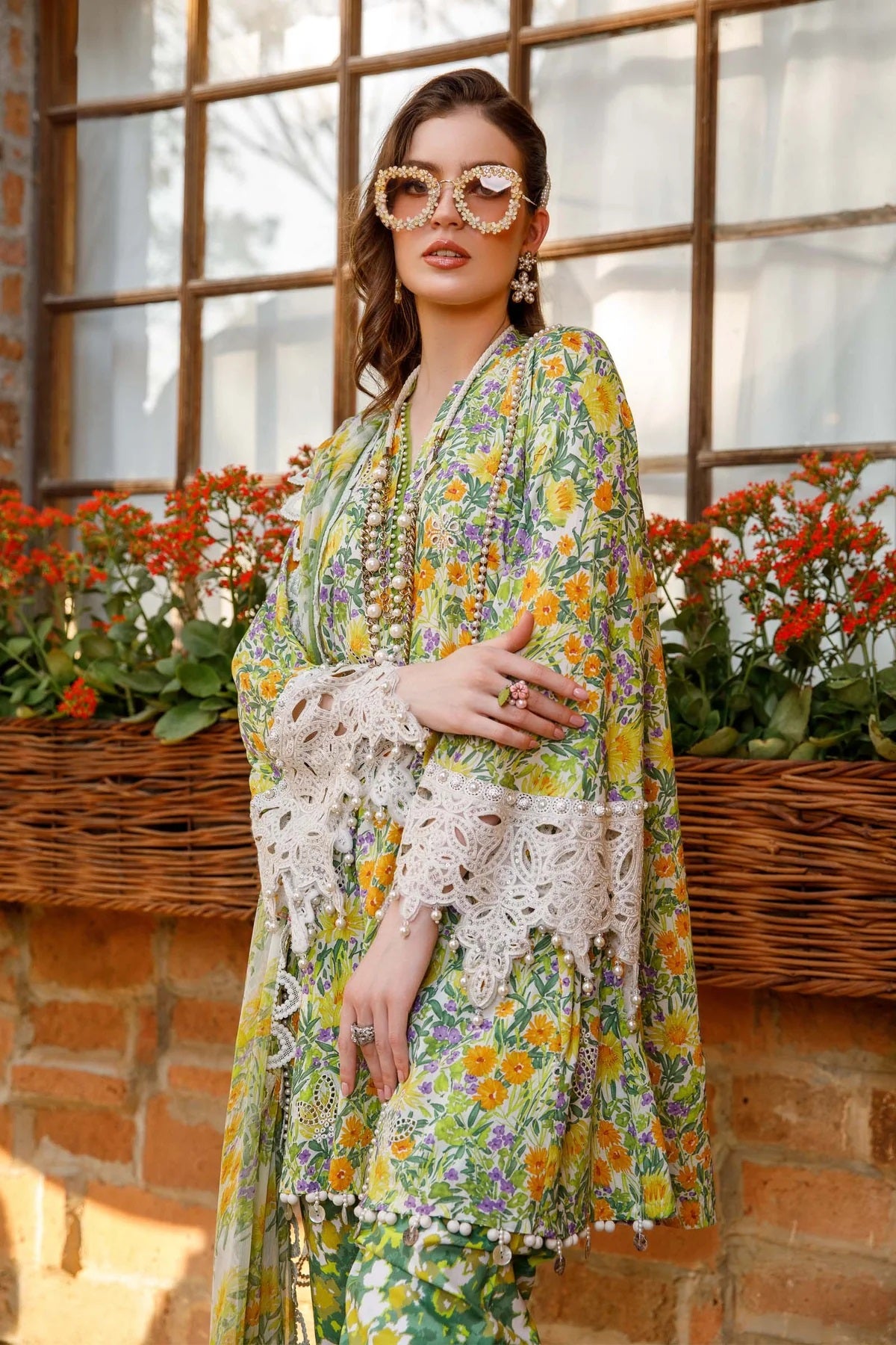 M.Prints By Maria B Embroidered Lawn Suits Unstitched 3 Piece MPT-1708-A