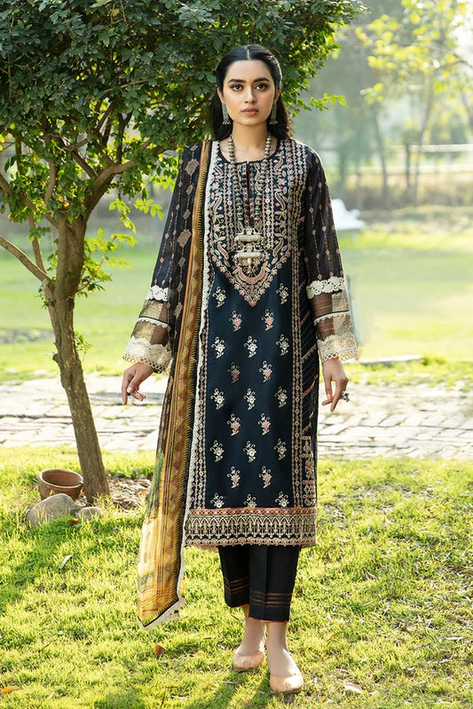 Aabyaan Embroidered Lawn Suits Unstitched 3 Piece AL-09 SOPHIA