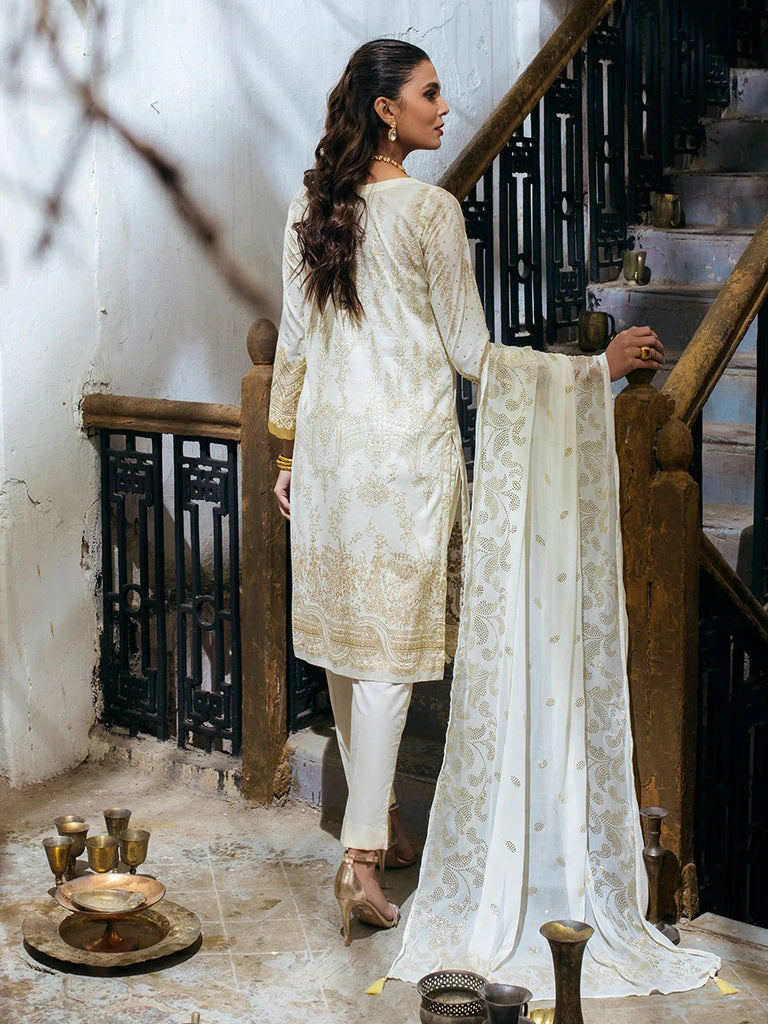 Oznur Mukesh By Salitex Embroidered Lawn Suits Unstitched 3 Piece WK-00981UT