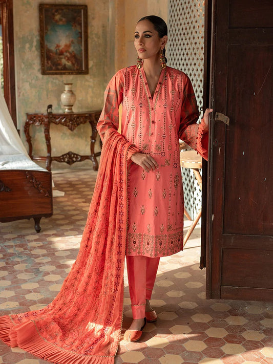 Faustina By Salitex Embroidered Lawn Suits Unstitched 3 Piece WK-00993BUT