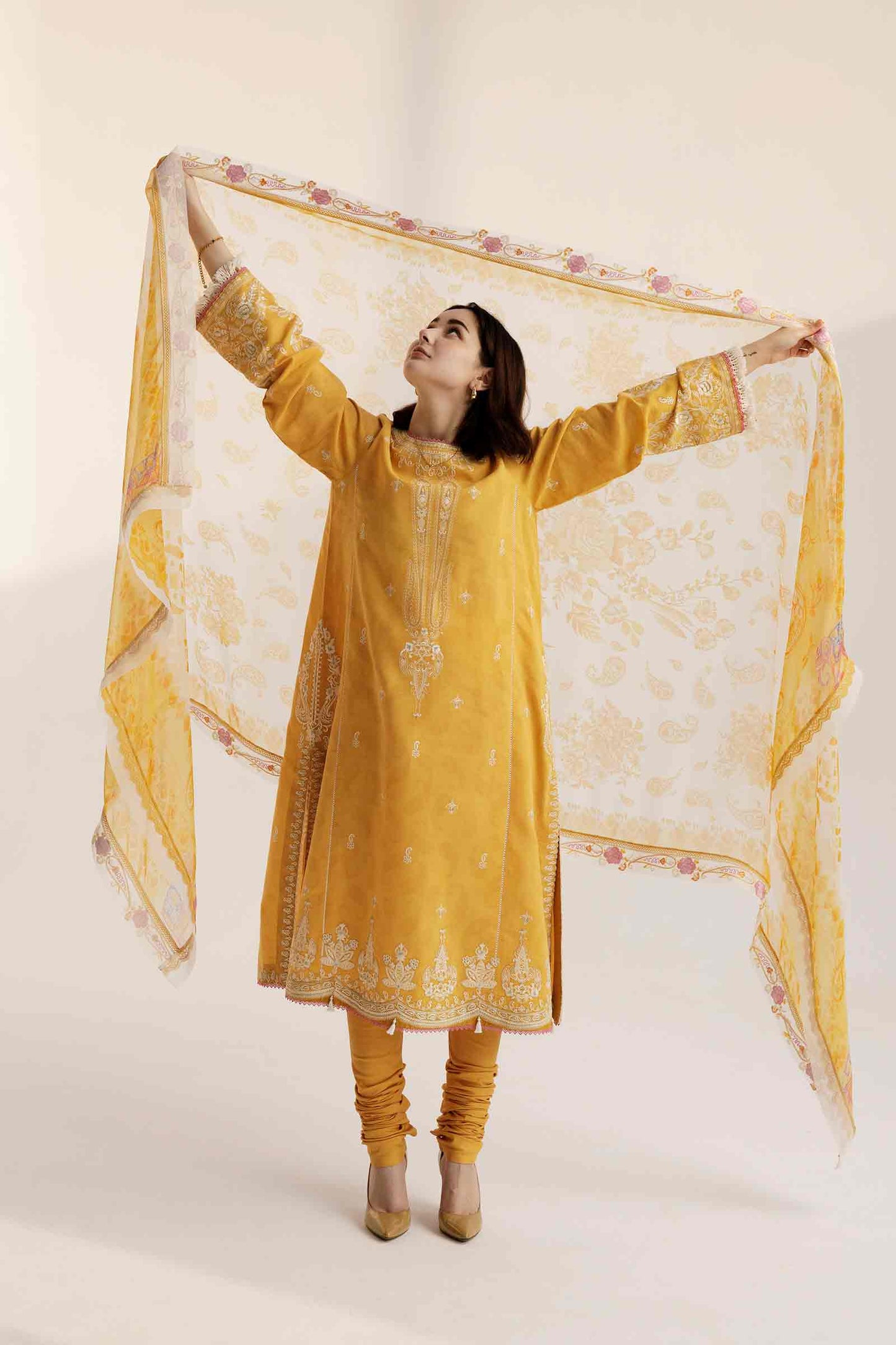 Coco by Zara Shahjahan Embroidered Lawn Suits Unstitched 3 Piece Z23-9a